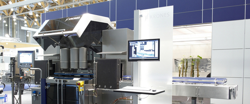 Anlage zur Leerflaschen-Inspektion – die KRONES Linatronic 735